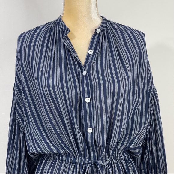Madewell x Christy Dawn Bonnie Striped Mini Dress Size M Blue - Picture 5 of 14